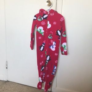 Christmas hoodie footie size 3T